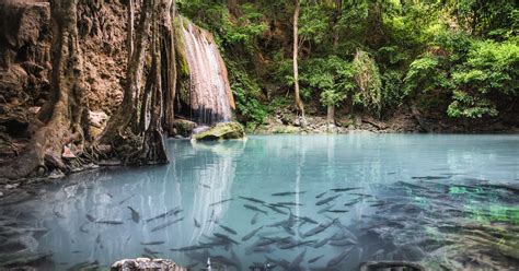 Hike to Erawan Waterfall, Tambon Tha Kradan, Thailand