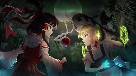 Reimu Vs Marisa Touhou Project Live Wallpaper - MoeWalls