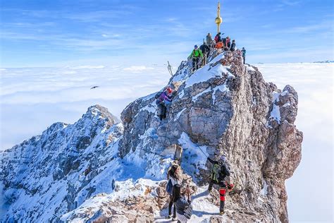 HD wallpaper: Zugspitze, Summit, Arête, Ridge, rock ridge, zugspitze ...