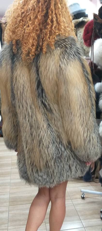 CROSS FOX FUR Coat!Fullpelts!Order Any color!Brand New Real Natural Genuine Fur!