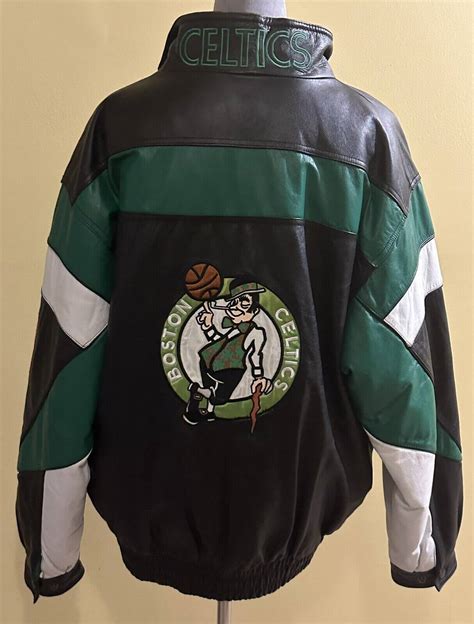 Vintage Boston Celtics Pro Player Leather Jacket - FJM