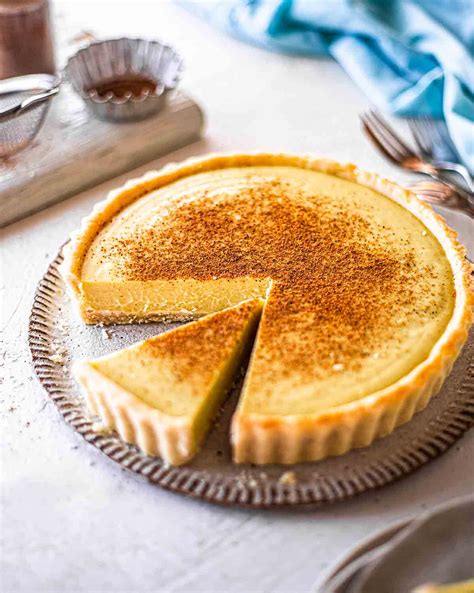 Creamy Vegan Custard Tart - Rainbow Nourishments