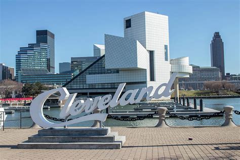 Cleveland Sign and Rock and Roll Hall of Fame Photograph by Jack Thorne ...