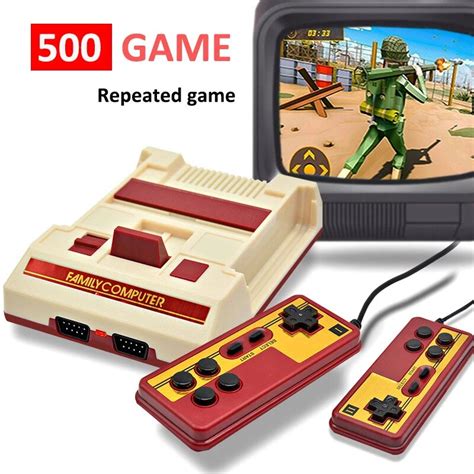 8 Bit Video Game Console Built In 500 Classic Games Family Computer Tv ...