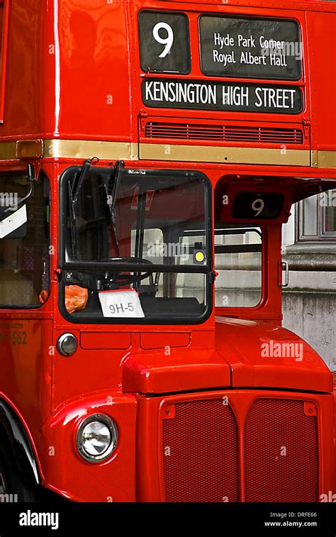 Old london bus front hi-res stock photography and images - Alamy