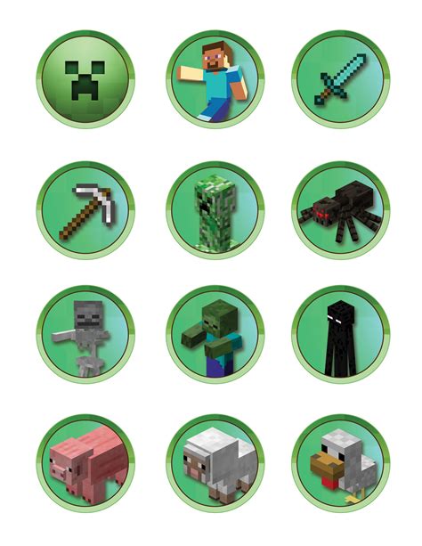 Printable Minecraft Stickers - Printable Word Searches