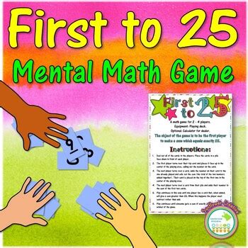 Mental Math Game by Sunflower Creative Teaching Resources | TpT