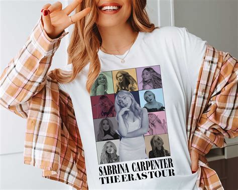 Sabrina Carpenter Vintage Comfy T-shirt Collage Style Era's Tour - Etsy