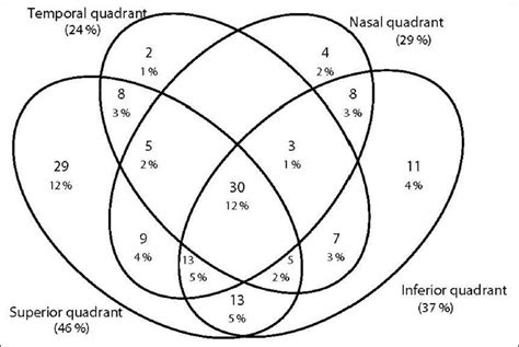 Location of peripheral anterior synechiae in different quadrants of... | Download Scientific Diagram