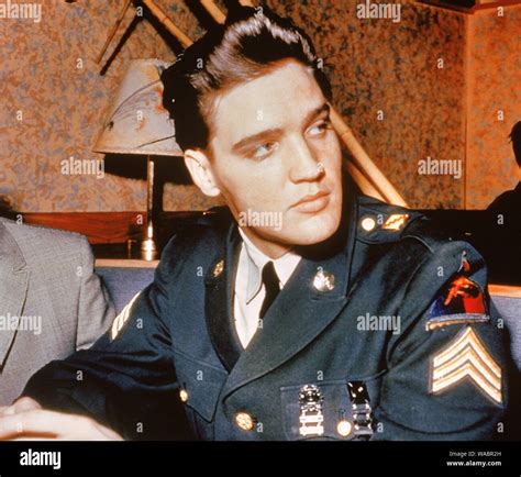 Elvis Presley in his Army uniform, circa 1958 File Reference # 33848 ...