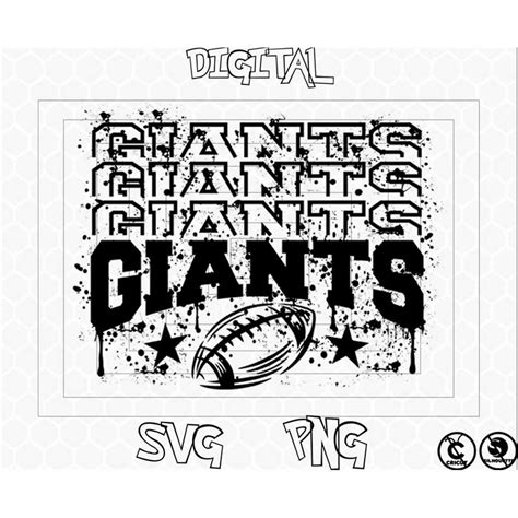 Giants Football Svg File - Inspire Uplift