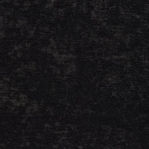 Black Solid Shiny Woven Velvet Upholstery Fabric By The Yard
