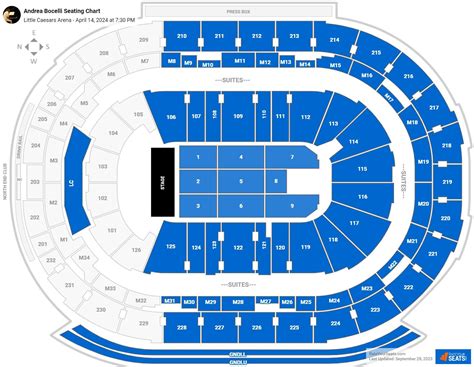 Little Caesars Arena Concert Seating Chart - RateYourSeats.com