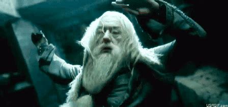 Dumbledore Death Scene Harry Potter GIF Animation