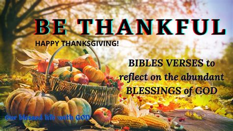 V210 - Be Thankful / Bible verses to reflect on the abundant blessings of God (Happy ...