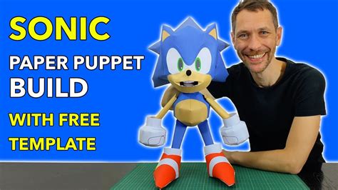 How to make a Sonic puppet - Paper Craft - YouTube