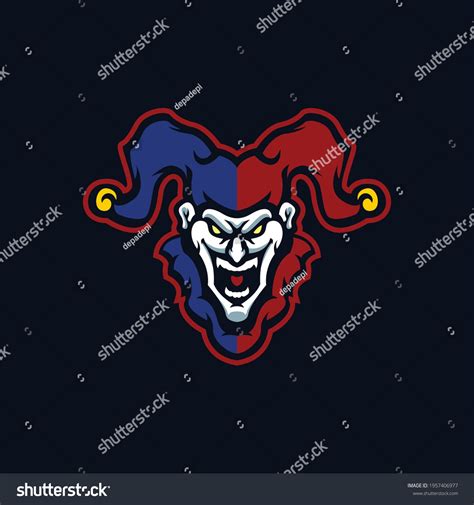 Jester Mascot Logo Design Isolated On Stock Vector (Royalty Free ...