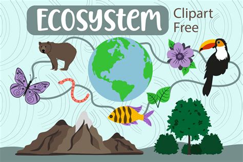 Ecosystem Clipart Free Graphic by Free Graphic Bundles · Creative Fabrica