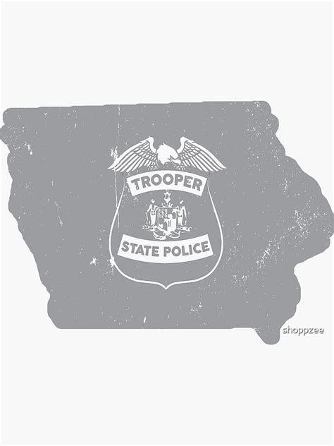 "Iowa State Trooper Shirt Iowa Highway Patrol Shirt" Sticker by ...