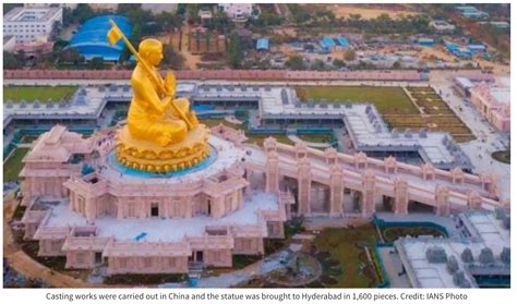 Huge Statue of Ramanuja Inaugurated in Hyderabad – Hindu Press International