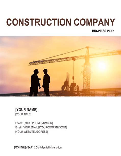 General Contractor Business Plan Template – PARAHYENA