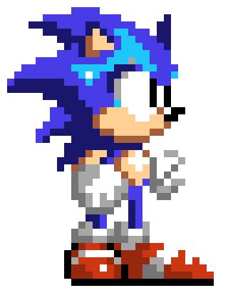 Sonic (3 & Knuckles) Sprite | Pixel Art Maker