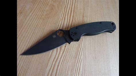 Spyderco Paramilitary 2 black review - YouTube