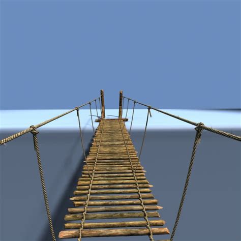 Hanging rope bridge 3D Model MAX - CGTrader.com