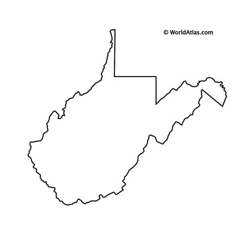 Blank Map Of West Virginia West Virginia Outline Map | Images and Photos finder