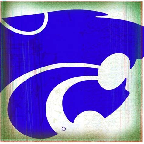 K-state Coaster Collection: Powercat Logo on White KSU-5 - Etsy