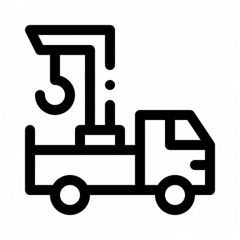 Crane, truck, construction, tow, car, breakdown, transportation icon - Download on Iconfinder