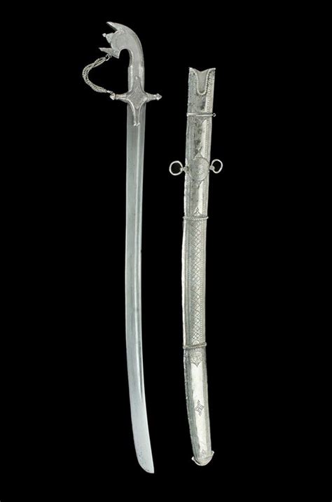 Arabic Saif Sword with Yemeni Silver Work - Edged Weapons - Militaria ...