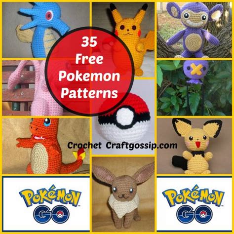 The Ulitimate FREE Pokemon Crochet Patterns Over 35 Designs – Crochet