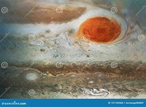 The Surface of the Planet Jupiter, with a Large Spot, Background Texture. Elements of this Image ...