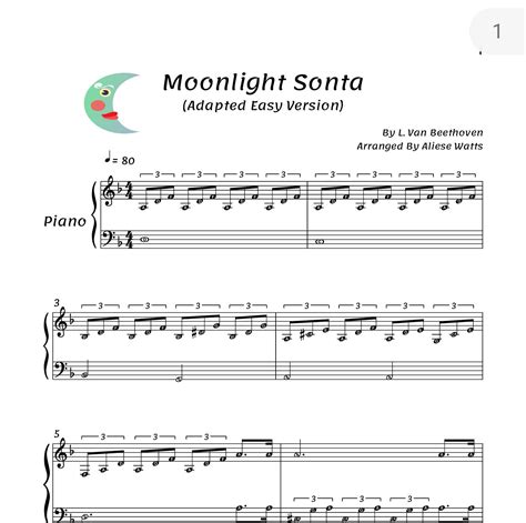 Moonlight sonata free sheet music easy - chipsdast