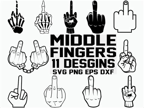 Middle Fingers SVG, Skeleton Hand Svg, Middle Finger Clipart - Inspire Uplift