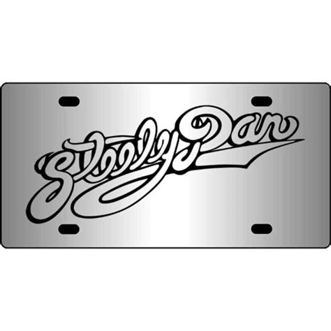 Steely Dan Logo Mirror License Plate