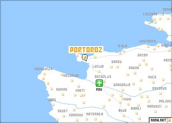 Portorož (Slovenia) map - nona.net