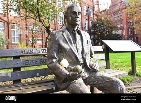 Alan Turing statue Stock Photo - Alamy