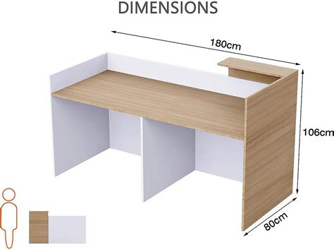 Mahmayi REC-2 Designer Reception Counter Desk, Front Office Desk, Office Reception Desk ...