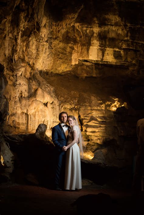 Wedding inside Howe Caverns