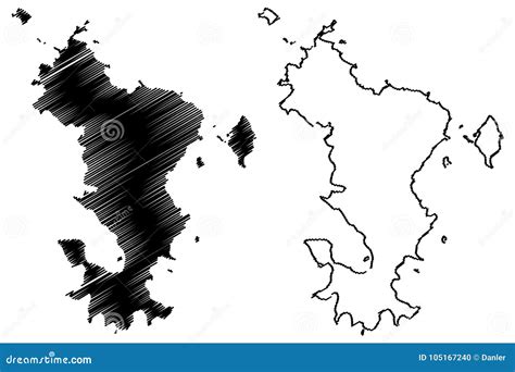 Mayotte island map vector stock vector. Illustration of continent - 105167240