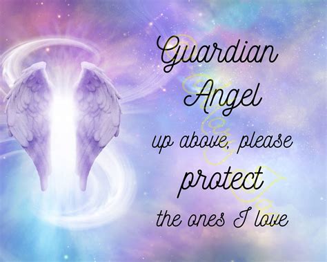 Guardian Angel up Above, Please Protect the Ones I Love Mary Jac ...