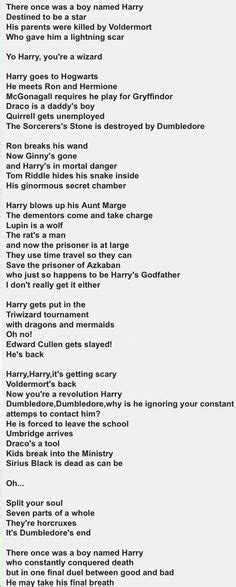 Harry Potter Harry Potter Rap, Harry Potter Theme Song, Harry Potter 99 ...