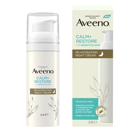 AVEENO® launches new 'Calm and Restore' re-hydrating night cream for sensitive skin