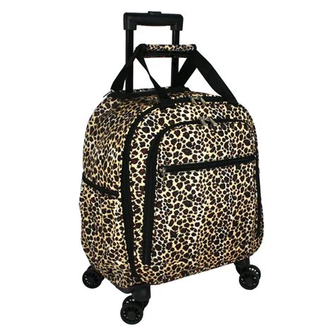 World Traveler Prints 18-inch Spinner Carry-On Luggage - Leopard ...