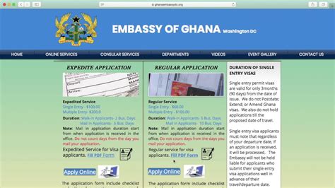 How Do I Apply For A Visa To Ghana