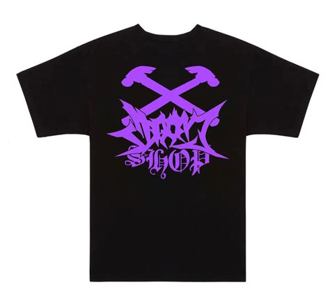 Purple Shirt FRONT Logo | DOOMSHOP RECORDS