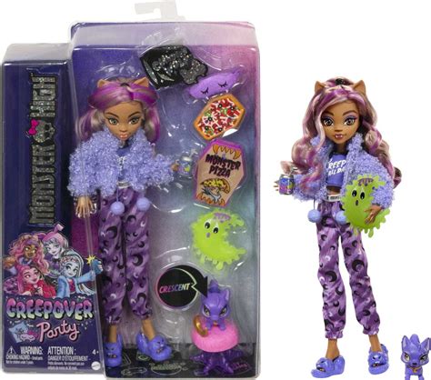 Monster High Clawdeen Wolf Fashion Doll and Accessories, Creepover Party Set with Pet - Walmart.com