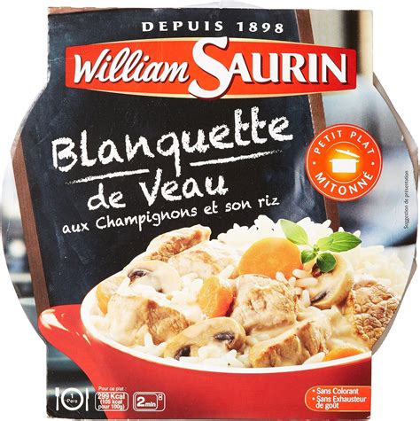 French Veal stew William Saurin-Blanquette de veau - 300 gr - 1 serve : Amazon.co.uk: Grocery